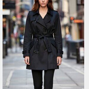 Vince Camuto Trench with Pink pipping.  NWOT